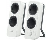 Logitech Z207 Bluetooth Speakers 2.0 ( Peak 10W, RMS 5W, 2x2.5W), Stereo headphone jack, White